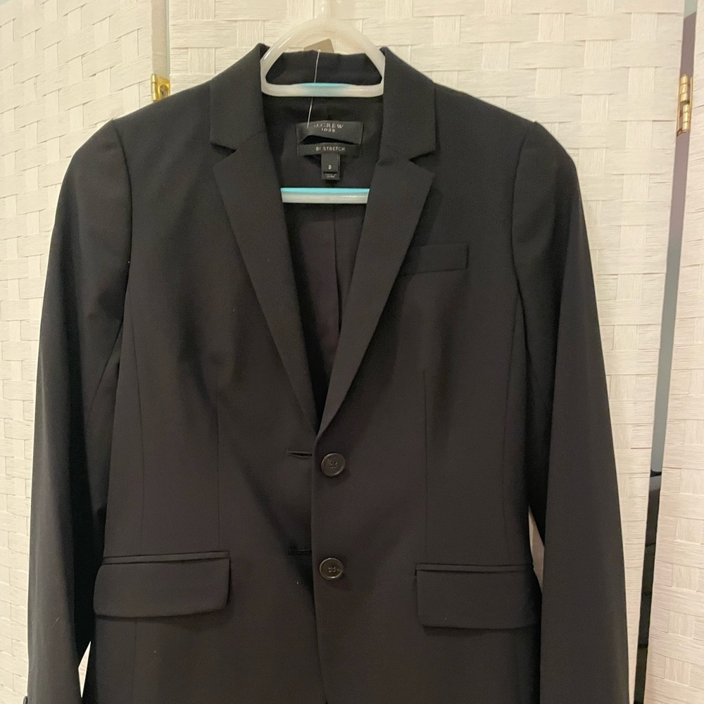 J crew black suit jacket
